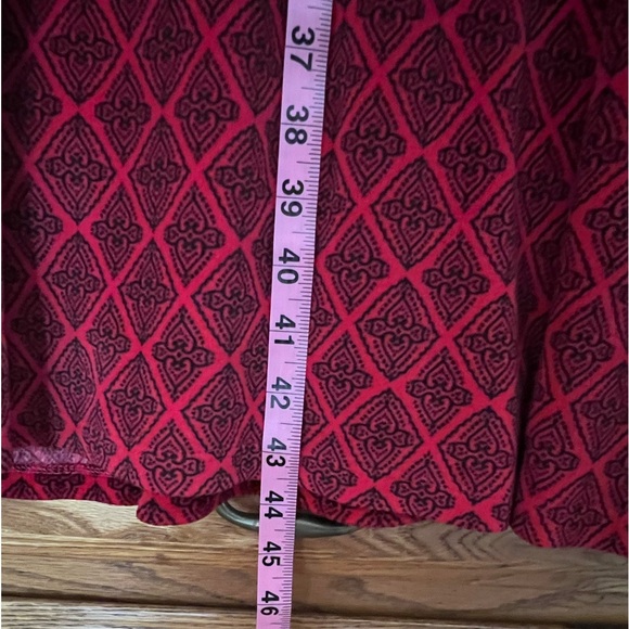 Secret Treasures Red Plush Nightgown- 2X - Picture 7 of 8